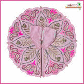 Blended Thread Jarkan Moti Work Baby Pink Laddu Gopal Poshak